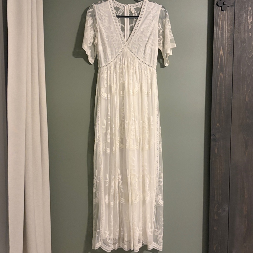 Pinkblush Ivory Lace Dress